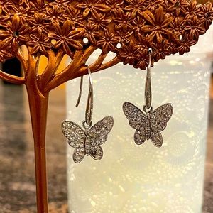Perfect Butterflies sparkler earrings.